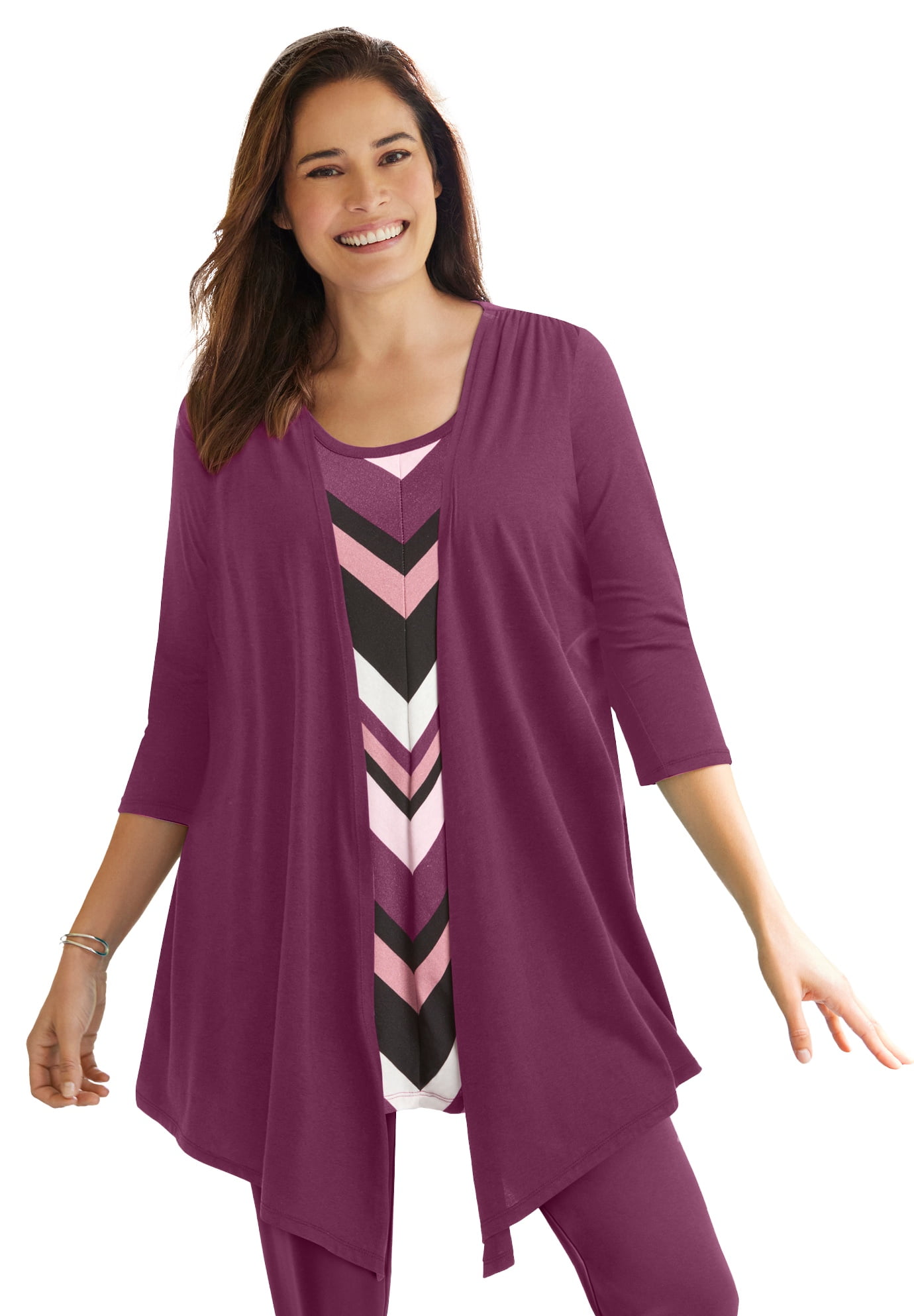 Plus Size 7-Day Layered 2-In-1 Tunic