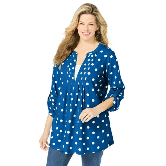 Woman Within Plus Size 7-Day Layered-Look Tunic