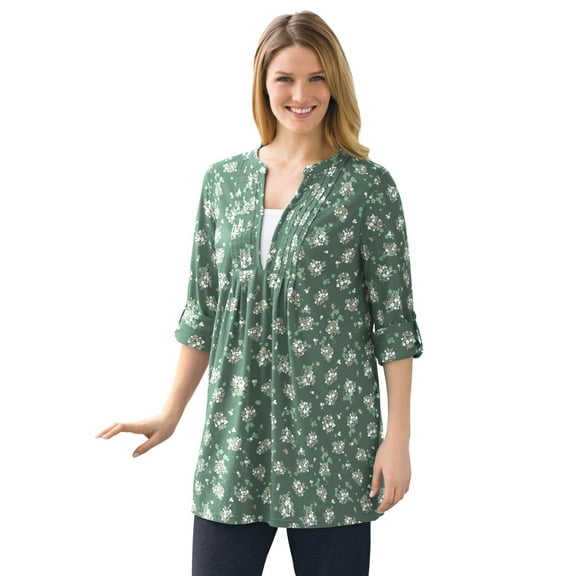 Woman Within Plus Size 7-Day Layered-Look Tunic