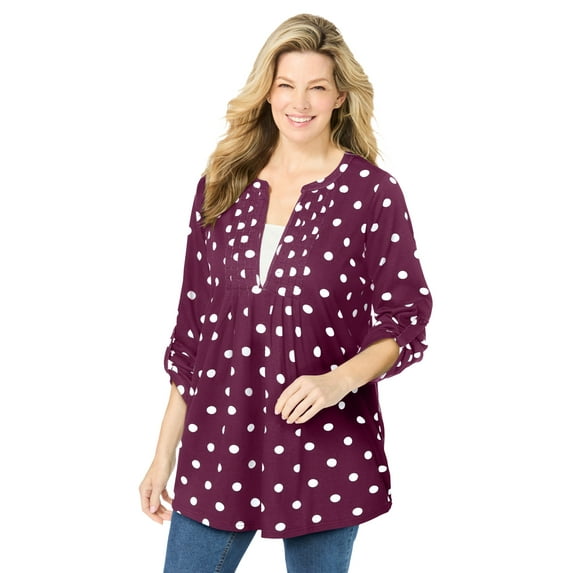 Woman Within Plus Size 7-Day Layered-Look Tunic