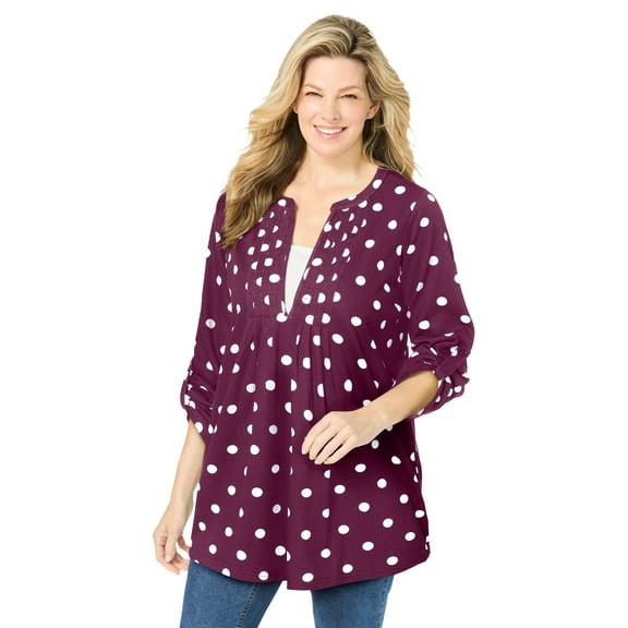 Woman Within Plus Size 7-Day Layered-Look Tunic