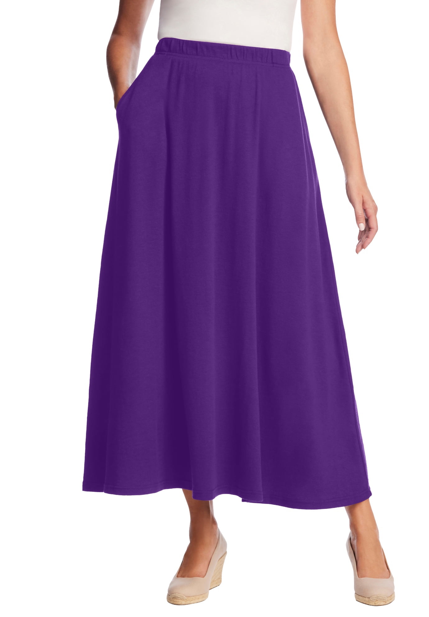 Woman Within Women's Plus Size 7-Day Maxi Skirt - Walmart.com