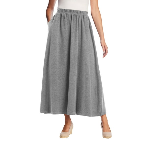 Woman Within Plus Size 7-Day Maxi Skirt