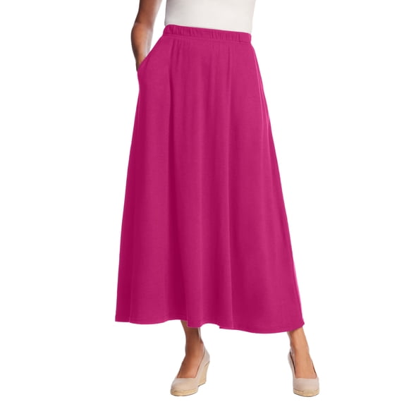 Woman Within Plus Size 7-Day Maxi Skirt
