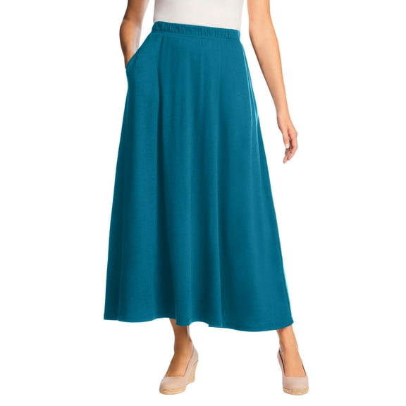 Woman Within Plus Size Petite 7-Day Maxi Skirt