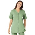 thumbnail image 1 of Woman Within Plus Size 7-Day Short-Sleeve Baseball Tunic, 1 of 6