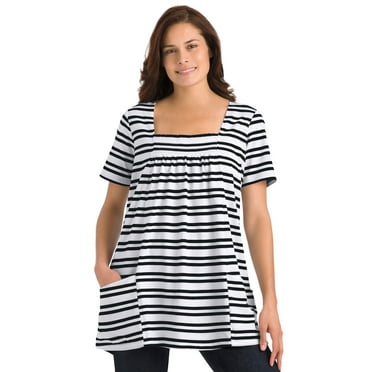 Woman Within Plus Size 7-Day Smock Trapeze Tunic