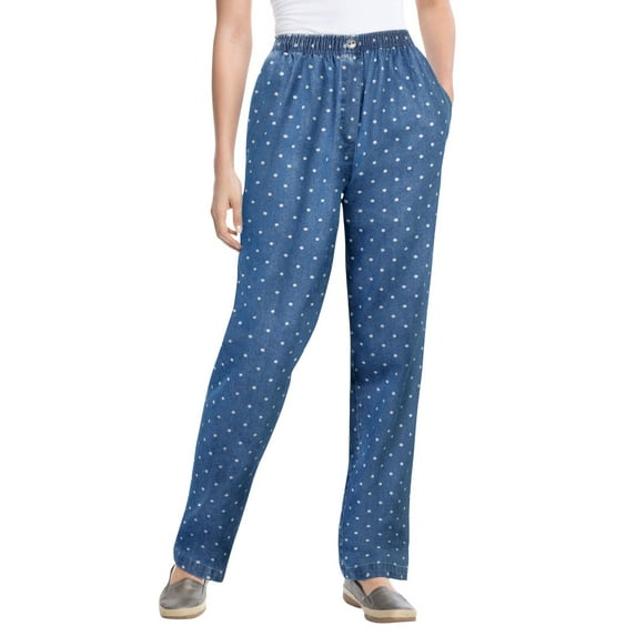 Woman Within Women's Plus Size 7-Day Straight-Leg Jean Pant