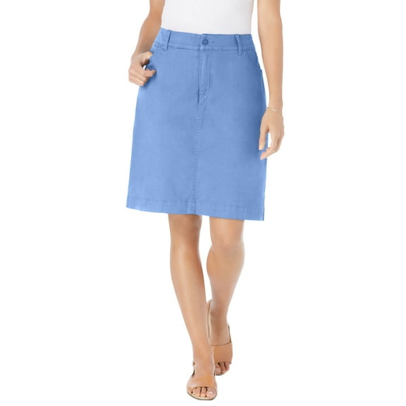 Woman Within Plus Size Adjustable Waist Chino Skort