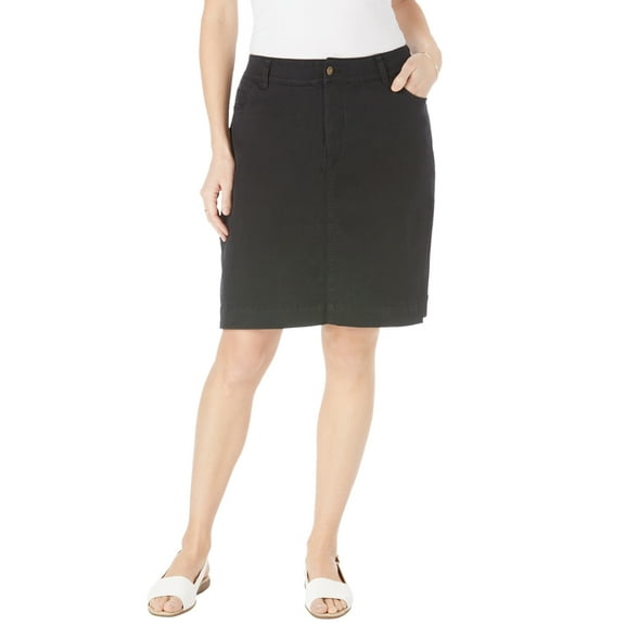 Woman Within Plus Size Adjustable Waist Chino Skort