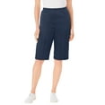 thumbnail image 1 of Woman Within Plus Size Knit Bermuda Short, 1 of 3