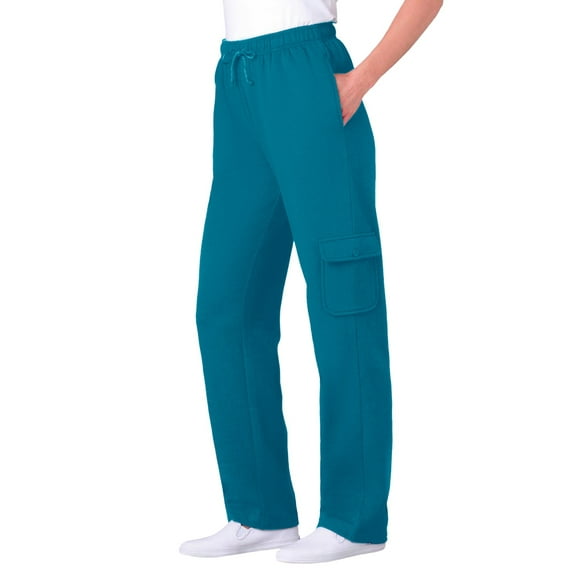 Woman Within Plus Size Better Fleece Cargo Sweatpant (Petite & Tall Available)