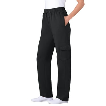 Woman Within Plus Size Better Fleece Cargo Sweatpant (Petite & Tall Available)