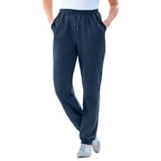 WOMAN WITHIN Plus Size Petite Better-Fleece Pull-On Jogger Sweatpants