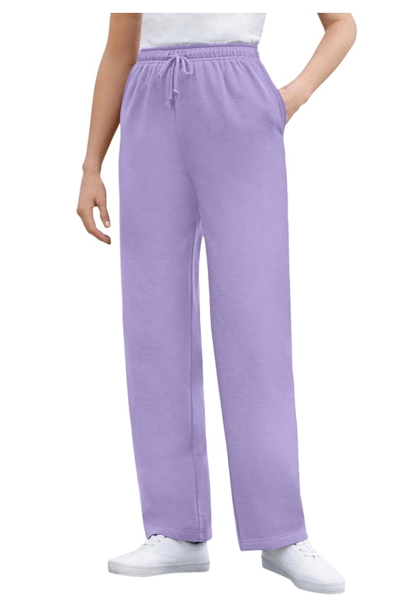 Plus Size Better-Fleece Pull-On Drawstring Sweatpants
