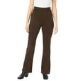 thumbnail image 1 of Woman Within Plus Size Stretch Ponte Knit Pull-On Bootcut Pants, 1 of 4