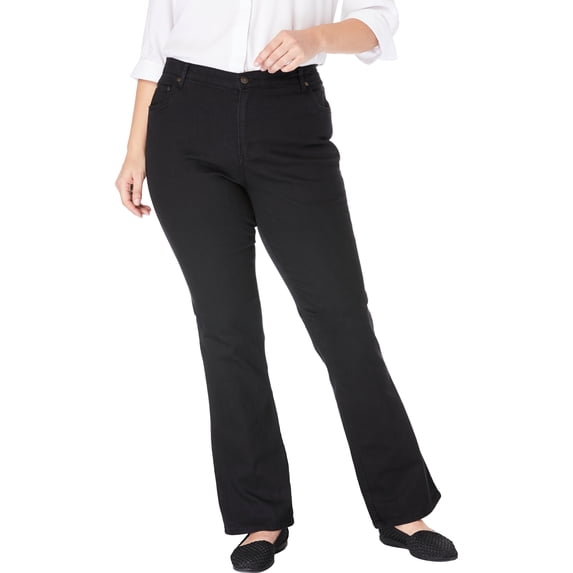 Woman Within Plus Size Stretch Denim Five-Pocket Bootcut Jeans