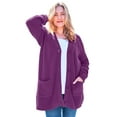 thumbnail image 1 of Woman Within Plus Size Button-Front Shaker Cardigan Sweater, 1 of 6