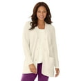 thumbnail image 1 of Woman Within Plus Size Shaker Button-Front Cardigan Sweater, 1 of 6