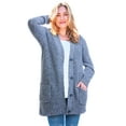 thumbnail image 1 of Woman Within Plus Size Button-Front Shaker Cardigan Sweater, 1 of 6