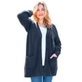 thumbnail image 1 of Woman Within Plus Size Petite Button-Front Shaker Cardigan Sweater, 1 of 3