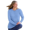 thumbnail image 1 of Woman Within Plus Size Cable Knit Pullover Crewneck Sweater, 1 of 6