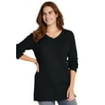 thumbnail image 1 of Woman Within Plus Size Cable Knit V-Neck Pullover Sweater, 1 of 5