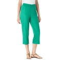 thumbnail image 1 of Woman Within Women's Plus Size Capri Fineline Jean Jean, 1 of 4