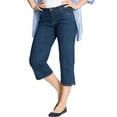 thumbnail image 1 of Woman Within Plus Size Stretch Denim Five-Pocket Capri Jeans, 1 of 6