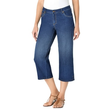 Woman Within Plus Size Capri Stretch Denim Jean