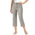 thumbnail image 1 of Woman Within Plus Size Stretch Denim Five-Pocket Capri Jeans, 1 of 6