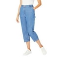 thumbnail image 1 of Woman Within Plus Size Carpenter Denim Capri, 1 of 3