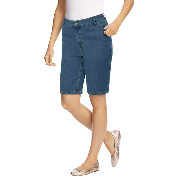 Woman Within Plus Size Carpenter Denim Short
