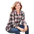 thumbnail image 1 of Woman Within Plus Size Classic Flannel Shirt, 1 of 6