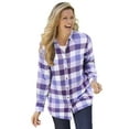 thumbnail image 1 of Woman Within Plus Size Classic Flannel Shirt, 1 of 5