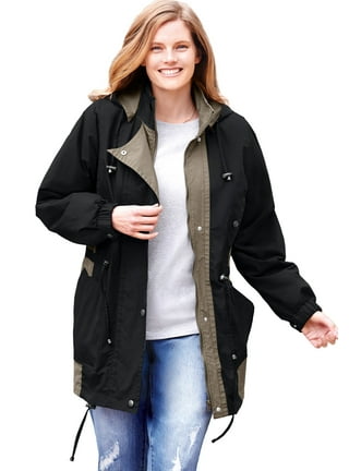 Womens plus size coats walmart 2025