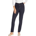 thumbnail image 1 of Woman Within Plus Size Straight-Leg Stretch Comfort Denim Five-Pocket Jeans, 1 of 6