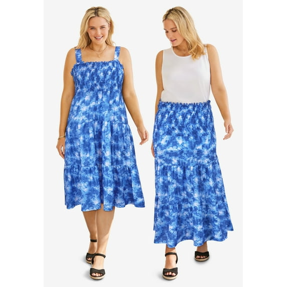 Woman Within Plus Size Convertible Dress To Skirt