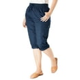 thumbnail image 1 of Woman Within Plus Size Convertible Length Cargo Capri/Bermuda, 1 of 6