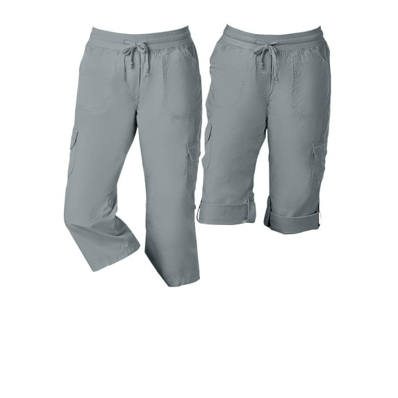 Woman Within Plus Size Convertible Length Cargo Capri/Bermuda