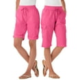 thumbnail image 1 of Woman Within Plus Size Convertible Length Cargo Bermuda/Short, 1 of 6