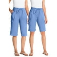 thumbnail image 1 of Woman Within Plus Size Convertible Length Cargo Bermuda/Short, 1 of 6