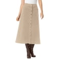 thumbnail image 1 of Woman Within Plus Size Corduroy Skirt, 1 of 3
