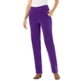 thumbnail image 1 of Woman Within Women's Plus Size Corduroy Straight Leg Stretch Pant, 1 of 4