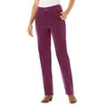 thumbnail image 1 of Woman Within Plus Size Petite Corduroy Straight Leg Jeans, 1 of 5