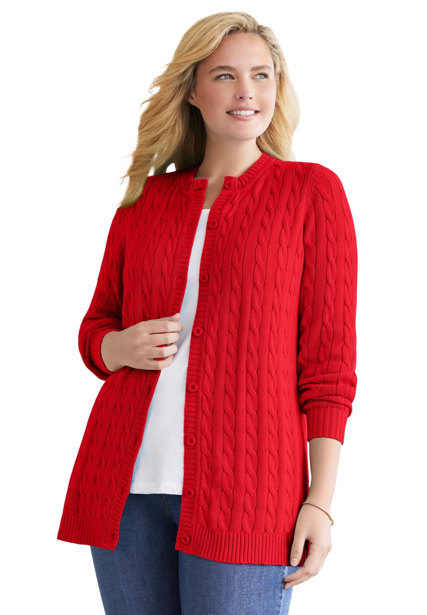 Plush Oversized Cardigan – Cozy Women's Knit Sweater