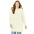 thumbnail image 1 of Woman Within Plus Size Cotton Cable Knit Cardigan Sweater, 1 of 6