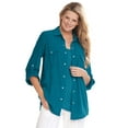 thumbnail image 1 of Woman Within Plus Size Cotton Gauze Bigshirt, 1 of 6