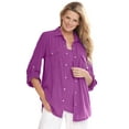 thumbnail image 1 of Woman Within Plus Size Cotton Gauze Bigshirt, 1 of 6