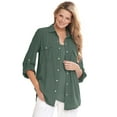 thumbnail image 1 of Woman Within Plus Size Cotton Gauze Bigshirt, 1 of 6